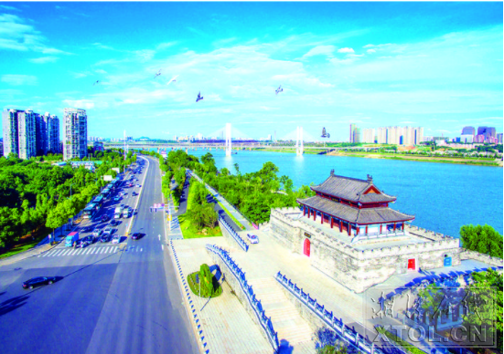 湘江河西風光帶。