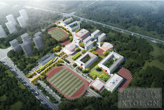湘潭大學附屬實驗學校。（效果圖）